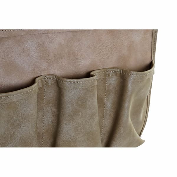 Fjernbetjening holder DKD Home Decor Brun Beige Polyuretan 30 x 0,5 x 90 cm