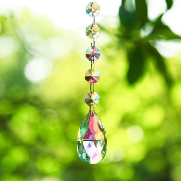 INF AB Color Octagon Beads Crystal Pendant Sun Catcher kattokruunu tarvikkeet