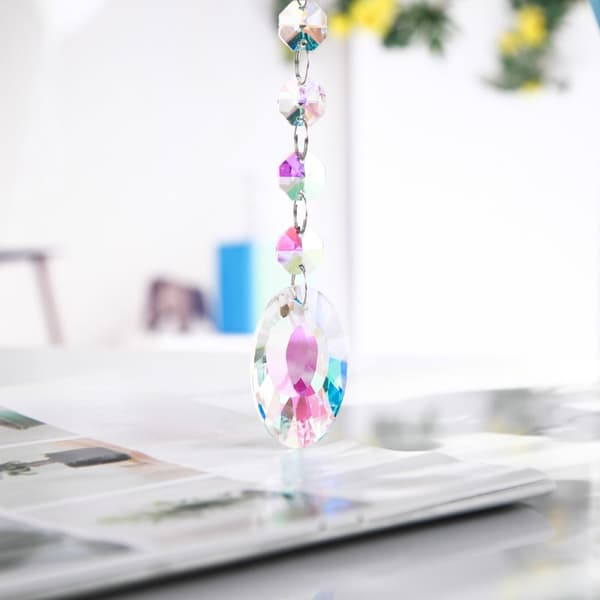 INF AB Color Octagon Beads Crystal Pendant Sun Catcher kattokruunu tarvikkeet