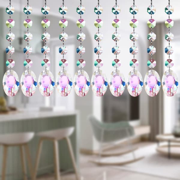 INF AB Color Octagon Beads Crystal Pendant Sun Catcher kattokruunu tarvikkeet