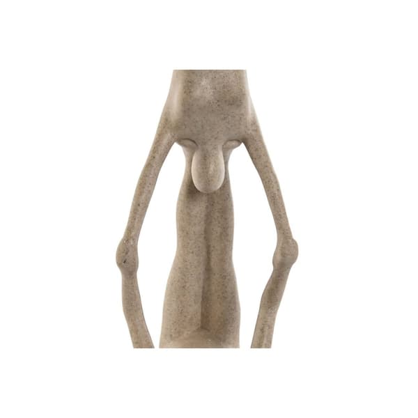 Dekorativ figur Home ESPRIT Beige Yoga 29,5 x 8 x 28 cm