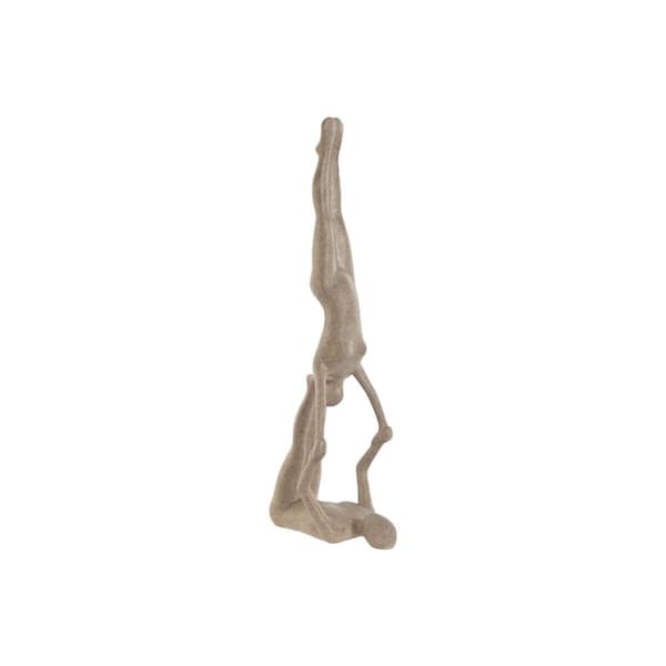 Dekorativ figur Home ESPRIT Beige Yoga 29,5 x 8 x 28 cm