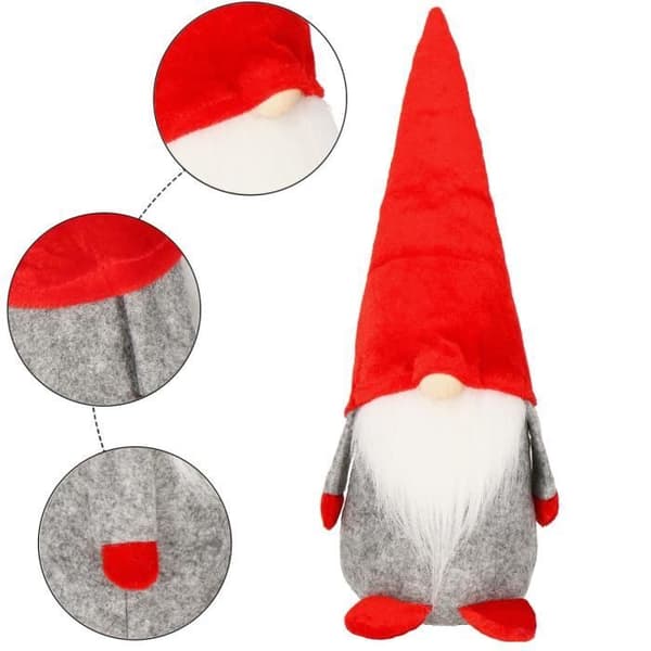 SPRINGOS® julfigur, jultomte, dekoration - 35 cm