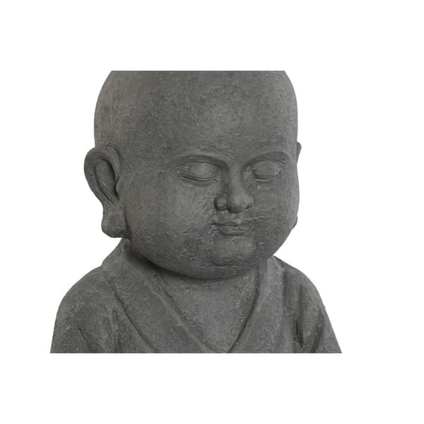 Dekorativ figur Home ESPRIT Grå Munk Orientalsk 30 x 30 x 53 cm