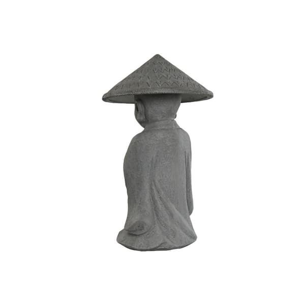 Dekorativ figur Home ESPRIT Grå Munk Orientalsk 30 x 30 x 51 cm