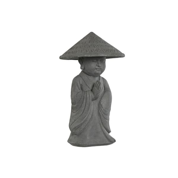 Dekorativ figur Home ESPRIT Grå Munk Orientalsk 30 x 30 x 51 cm