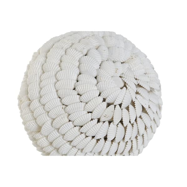 Dekorationsboll Home ESPRIT Vit 12 x 12 x 12 cm