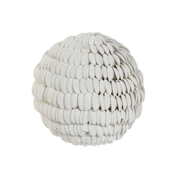 Dekorationsboll Home ESPRIT Vit 12 x 12 x 12 cm