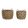 Miniatyrbillede 1 af 4: Kurvesæt Home ESPRIT Natur Havgræs Naturlig fiber Boho 43 x 43 x 39 cm (2 Dele)