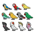 Pikkukuva 1 / 4: INF Kenkäkoriste, kenkien koristelu 10 kpl Birds