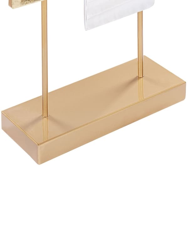 Koriste kulta/valkoinen metalli rauta 44 cm jalusta moderni tyyli