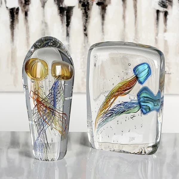 Casablanca modern design - 27740 - GILDE GLAS art - Glasskulptur - Rolig Medusa 2" - Glas - Höjd 22 cm