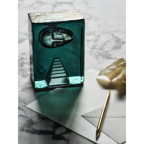 Block Azur Stairs, Petrol Blue - Kosta Boda