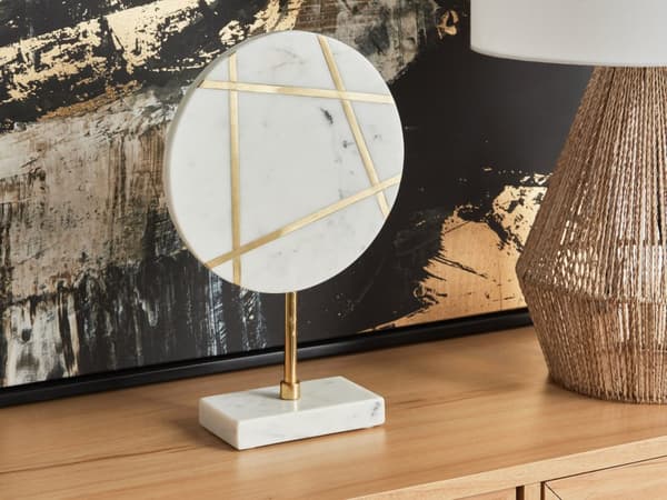 Dekoration Vit Marmor Minimalistisk Boho Heminredning Skulptur Prydnad