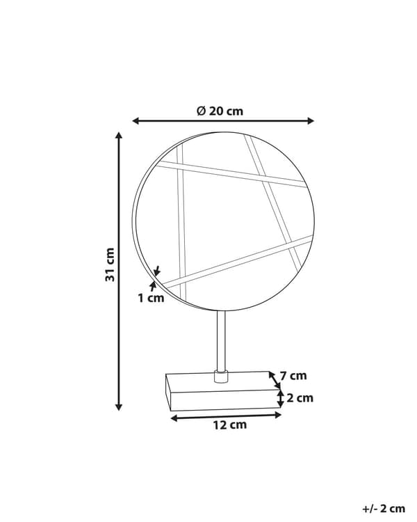 Dekorativ hvid 31 cm marmor håndlavet geometrisk moderne minimalistisk stil stue