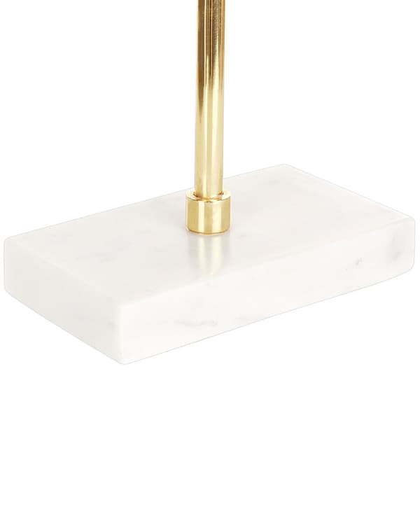 Dekorativ hvid 31 cm marmor håndlavet geometrisk moderne minimalistisk stil stue