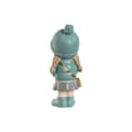 Miniatyrbild 3 av 3: Prydnadsfigur Home ESPRIT Rosa Turkos Gyllene 8 x 10 x 20 cm (2 antal)