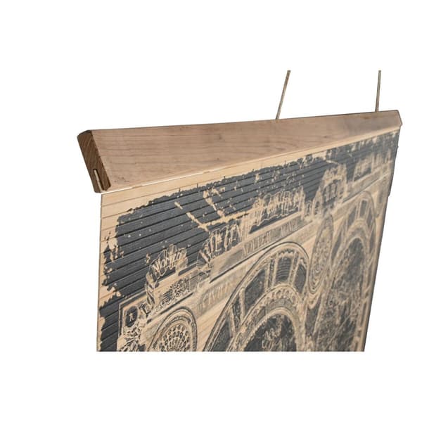 Vægdekoration Home ESPRIT Sort Natur Verdenskort 149 x 2 x 105 cm