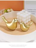 Miniatyrbilde 4 av 4: INF Golden Bird Resin Crafts Animal Myk Dekorasjon Resin Ornamenter  M