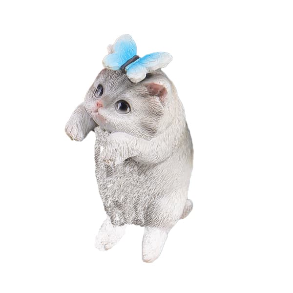 INF Cat Resin Crafts Balkong Landskapsdekorasjoner B-Cat