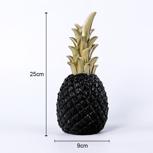 INF Hjem Skrivebord Dekoration Harpiks Kunstig Ananas Dekoration