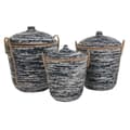 Miniatyrbild 3 av 4: Korg - set DKD Home Decor Rattan Boho (51 x 51 x 65 cm)