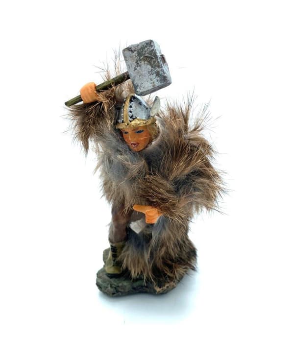 Viking warrior hand painted figure Hammer