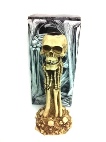 Skeleton candle holder