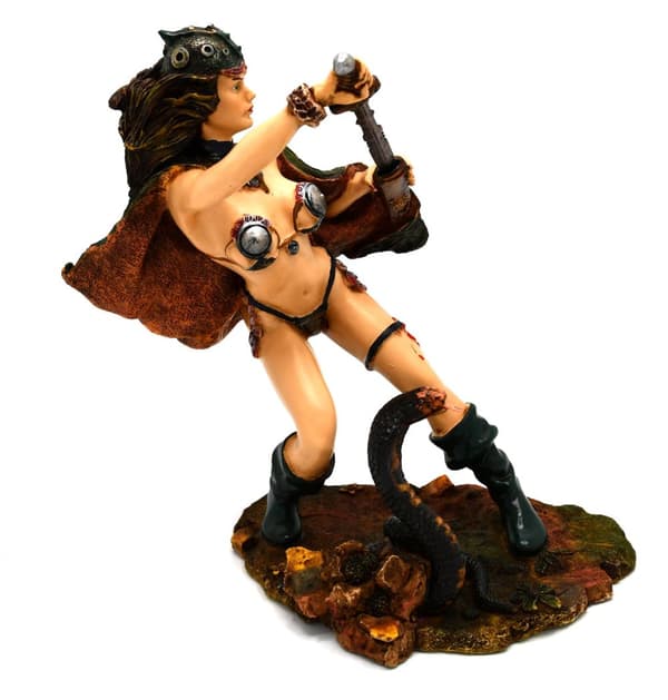 Female warrior with snake