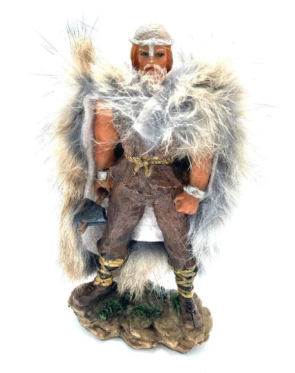 Viking warrior hand painted figure Ax