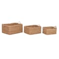 Miniatyrbillede 1 af 4: Kurvesæt Home ESPRIT Natur Naturlig fiber Boho 50 x 40 x 30 cm (3 Dele)