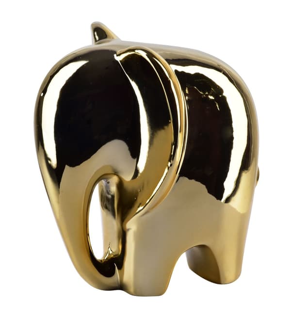 MIA GULD Elefantfigur 15x13xh16,4cm