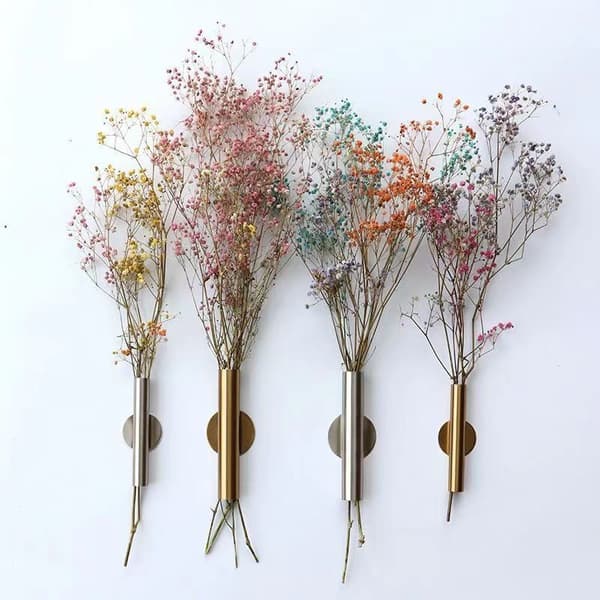 INF Väggmonterad vas med torkade blommor
