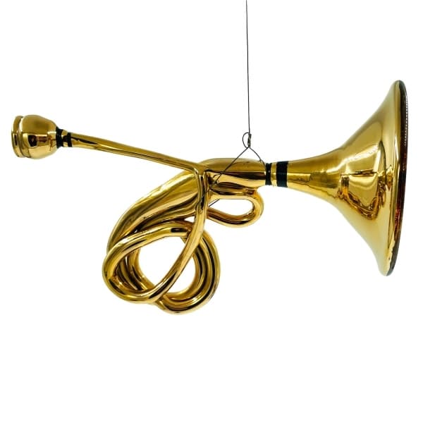 Armstrong Blues Glass Trumpet Pretzel, Unique - Kosta Boda