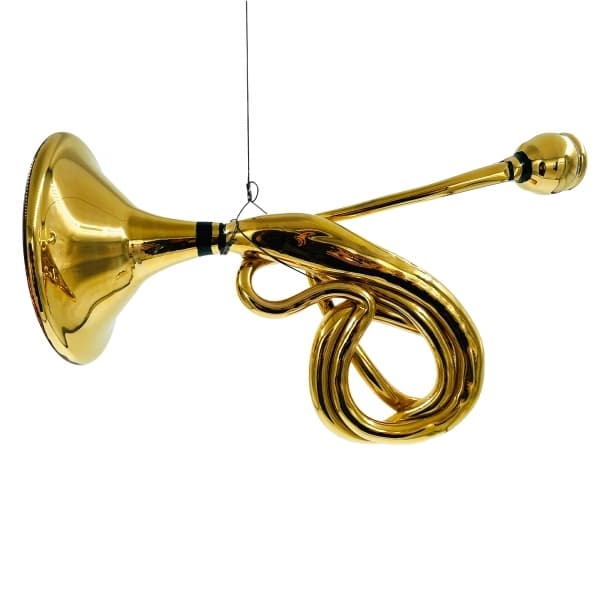 Armstrong Blues Glass Trumpet Pretzel, Unique - Kosta Boda