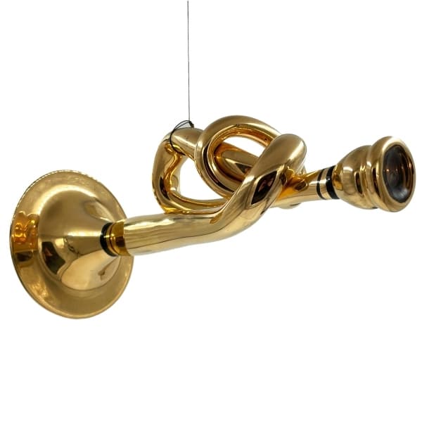 Armstrong Blues Glass Trumpet Knot, Unique - Kosta Boda