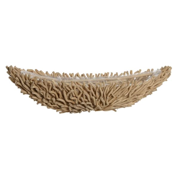 Bordsdekoration Home ESPRIT Ljusbrun Urban 86 x 25 x 17 cm