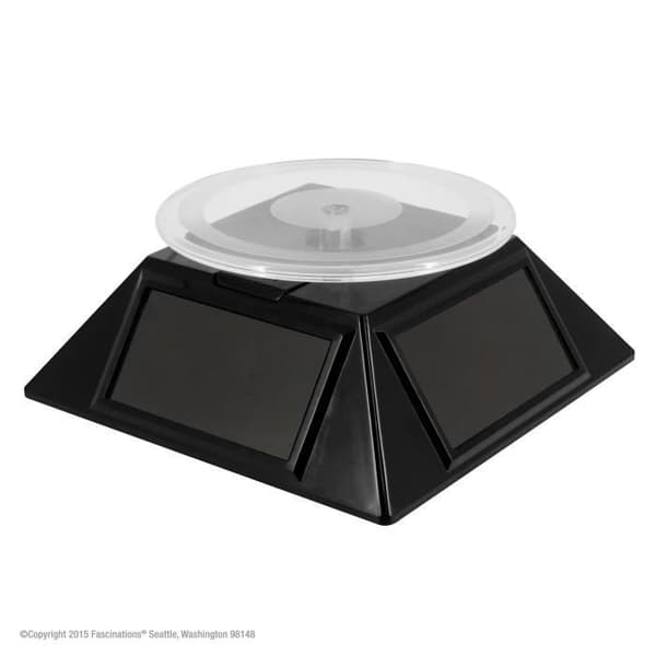 Utställningspall för modell - Metal Earth - Rotationssolplattform - Låg belysning - Svart - 11 cm Svart, Transparent