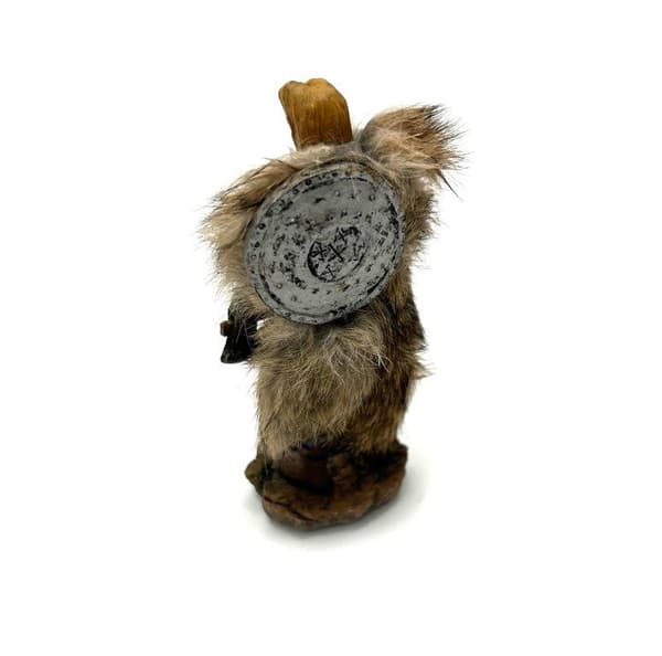 Viking Krigare med yxor Pälsklädd