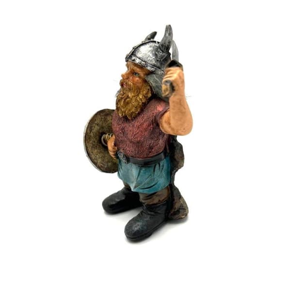 Viking Krigare med svärd och sköld
