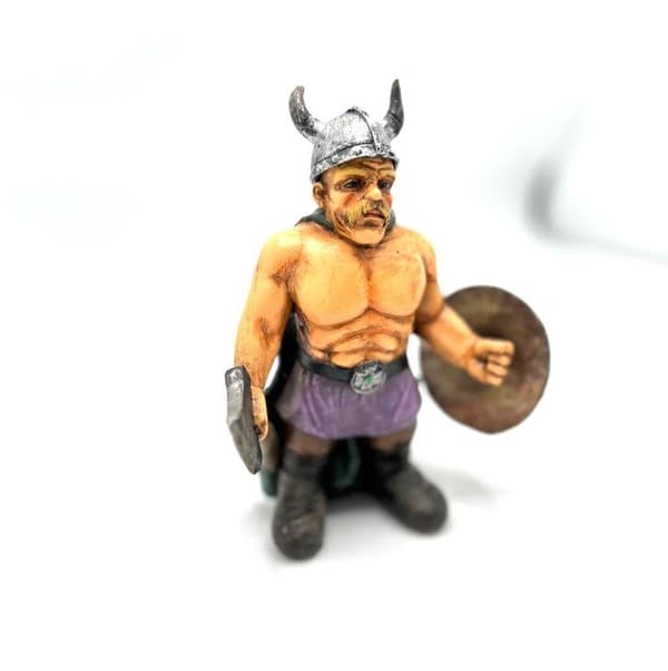 Viking Krigare med yxa och sköld