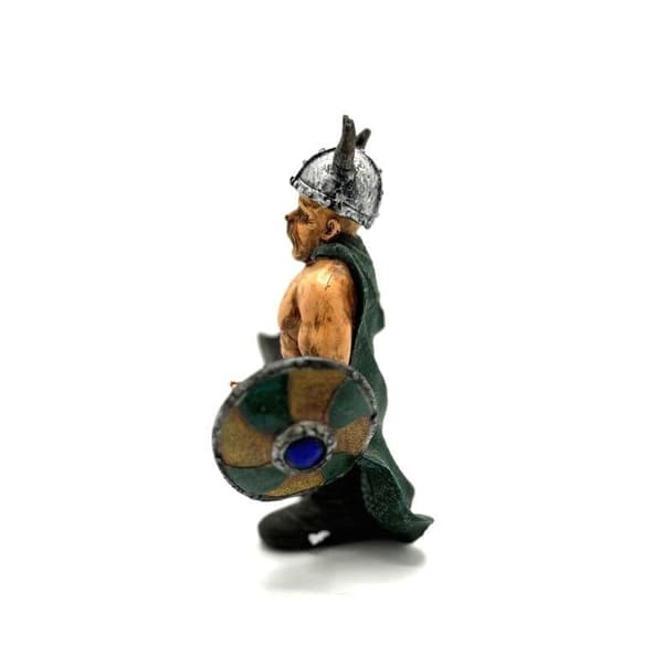 Viking Krigare med yxa och sköld