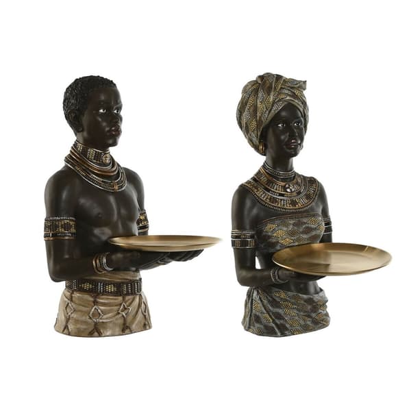 Dekorativ figur Home ESPRIT (2 enheder)