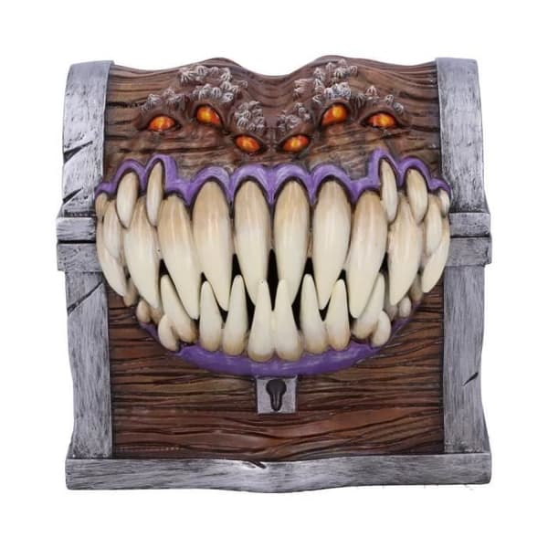 Mimic Dice Box 11,3 cm - Nemesis Now - Dungeon & Dragons - Flerfärgad - Grå