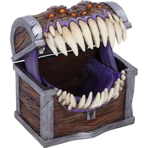 Mimic Dice Box 11,3 cm - Nemesis Now - Dungeon & Dragons - Flerfärgad - Grå