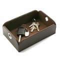 Miniatyrbild 2 av 4: Betjäningsbricka Versa Silver Konstläder Metall (13 x 6,5 x 20 cm)