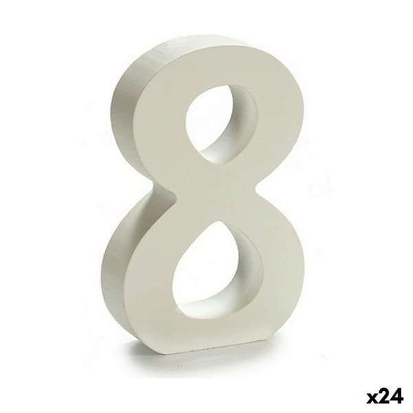 Numerot Pincello 8 Valkoinen 2 x 16 x 14,5 cm (24 osaa)
