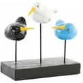 Miniatyrbild 1 av 2: Prydnadsfigur DKD Home Decor Trä Metall Fåglar Kiwi Medelhavs