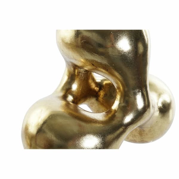 Prydnadsfigur DKD Home Decor 28,5 x 18 x 26 cm Abstrakt Gyllene