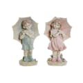 Miniatyrbild 1 av 3: Prydnadsfigur DKD Home Decor 28 x 20 x 48,5 cm Blå Rosa Barn (2 antal)